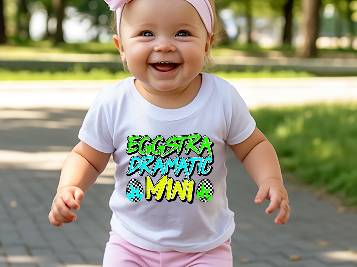 Eggstra Dramatic Mini Green Blue Yellow 81996 DTF Transfer