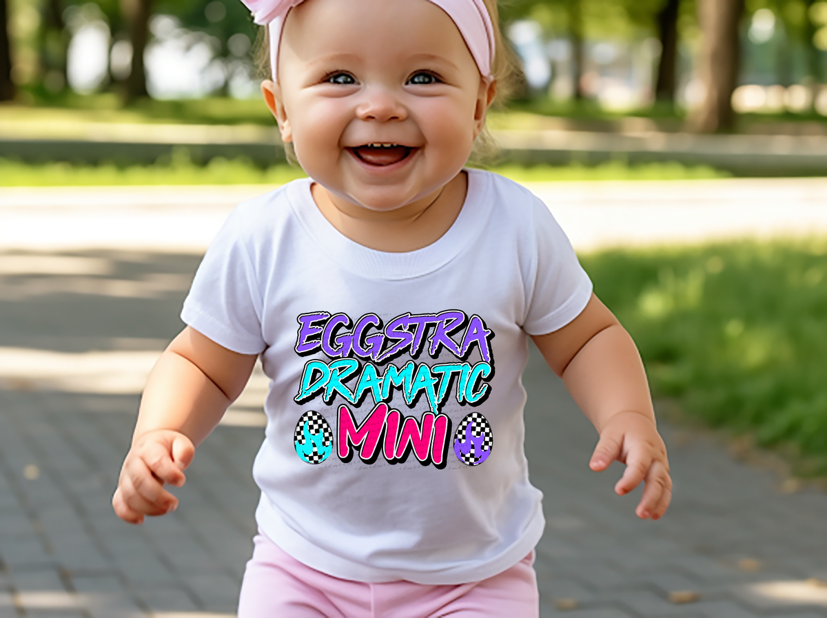 Eggstra Dramatic Mini Purple Blue Pink 81997 DTF Transfer