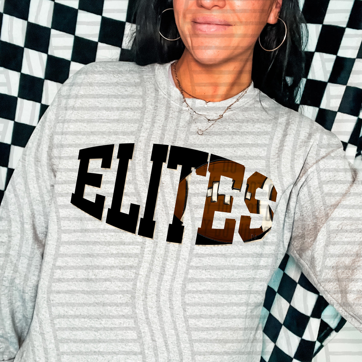 Elites varsity clipped football (Caplinger) DTF transfer
