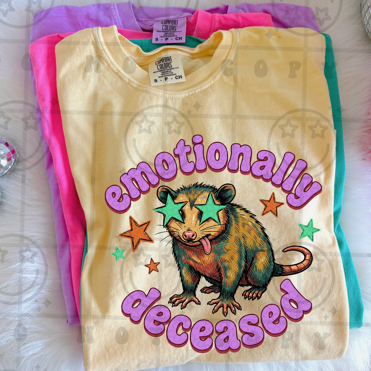 Emotionally deceased opossum (HW) DTF Transfer