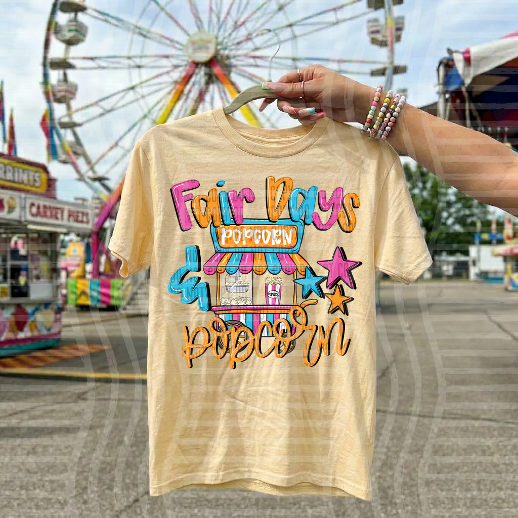 fair days and popcorn carnival (caplinger) DTF Transfer