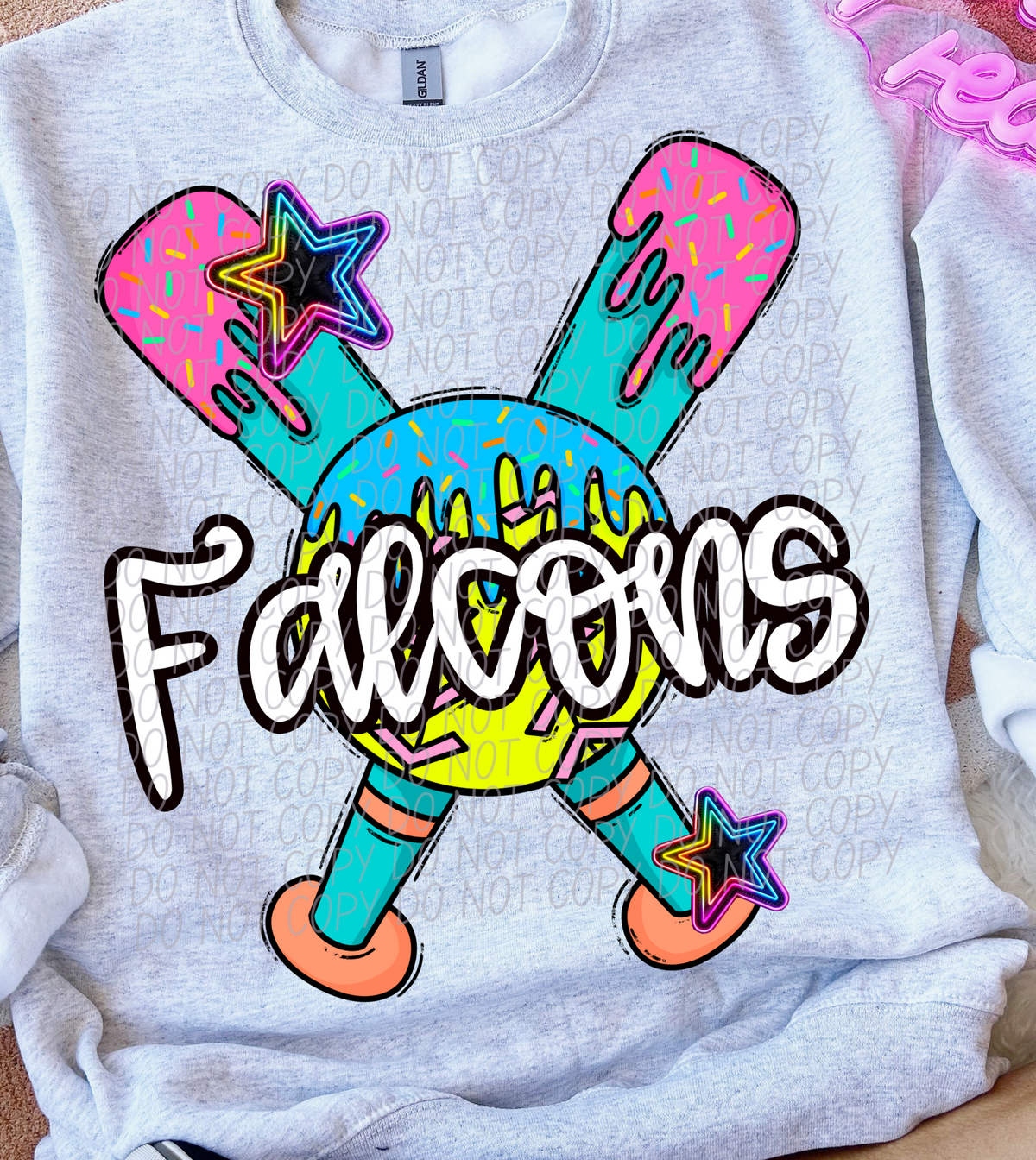 Dripping softball Falcons (CITY) DTF transfer