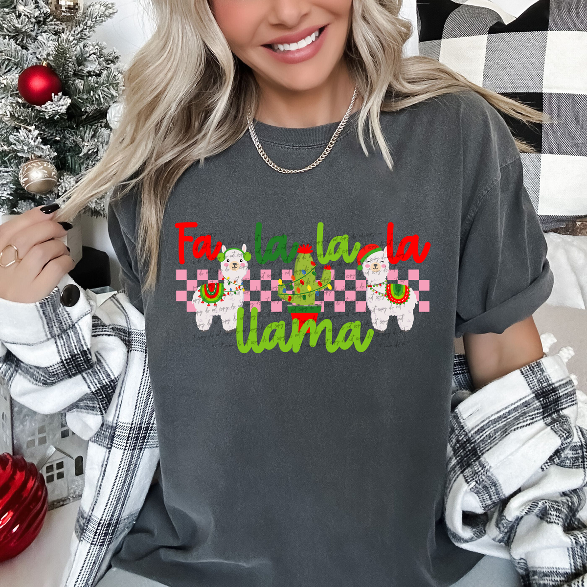 Fa La La La Llama 42751 DTF transfer