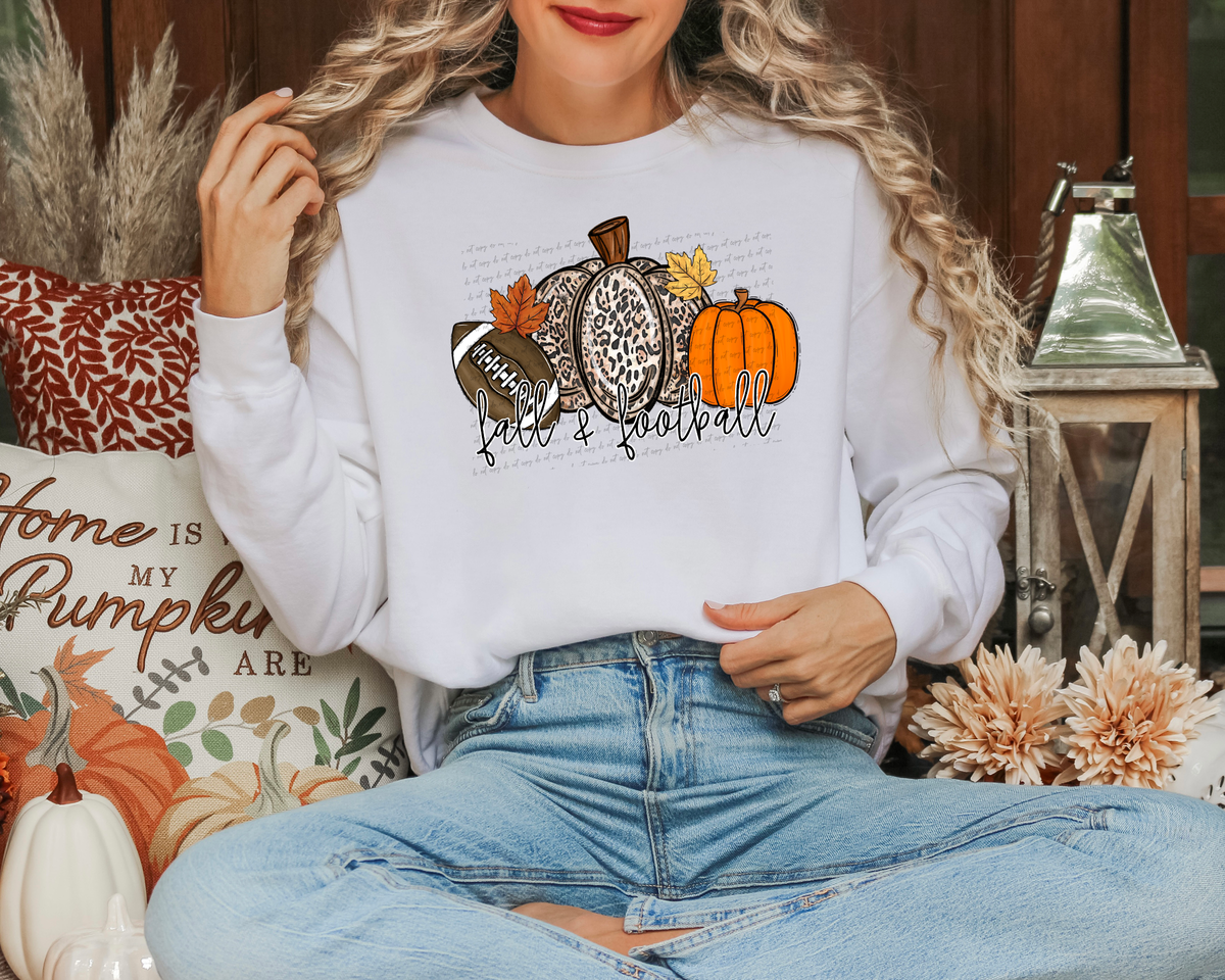 Fall And Football Pumpkins 51893 DTF transfer