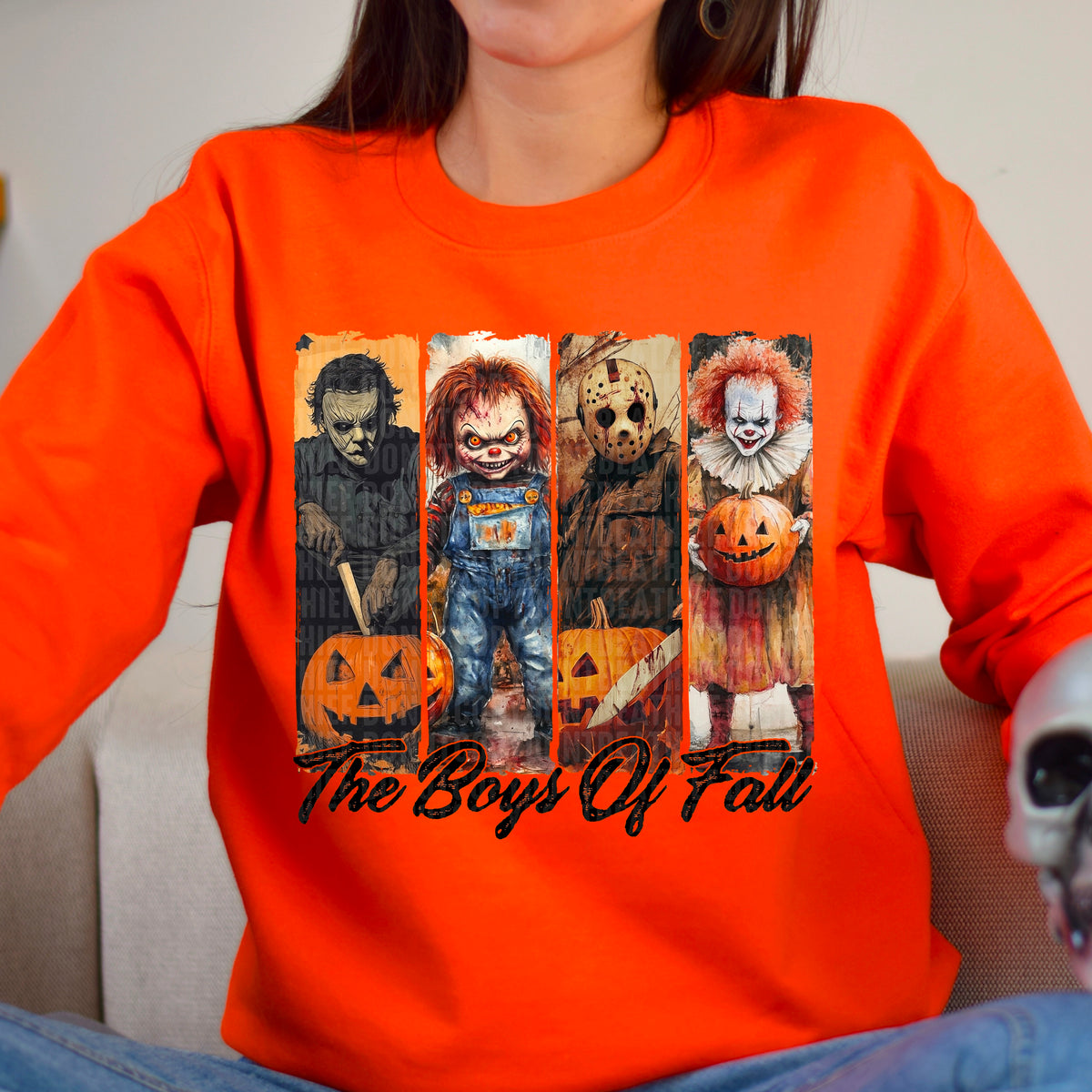 The boys of fall black font 68803 DTF transfer