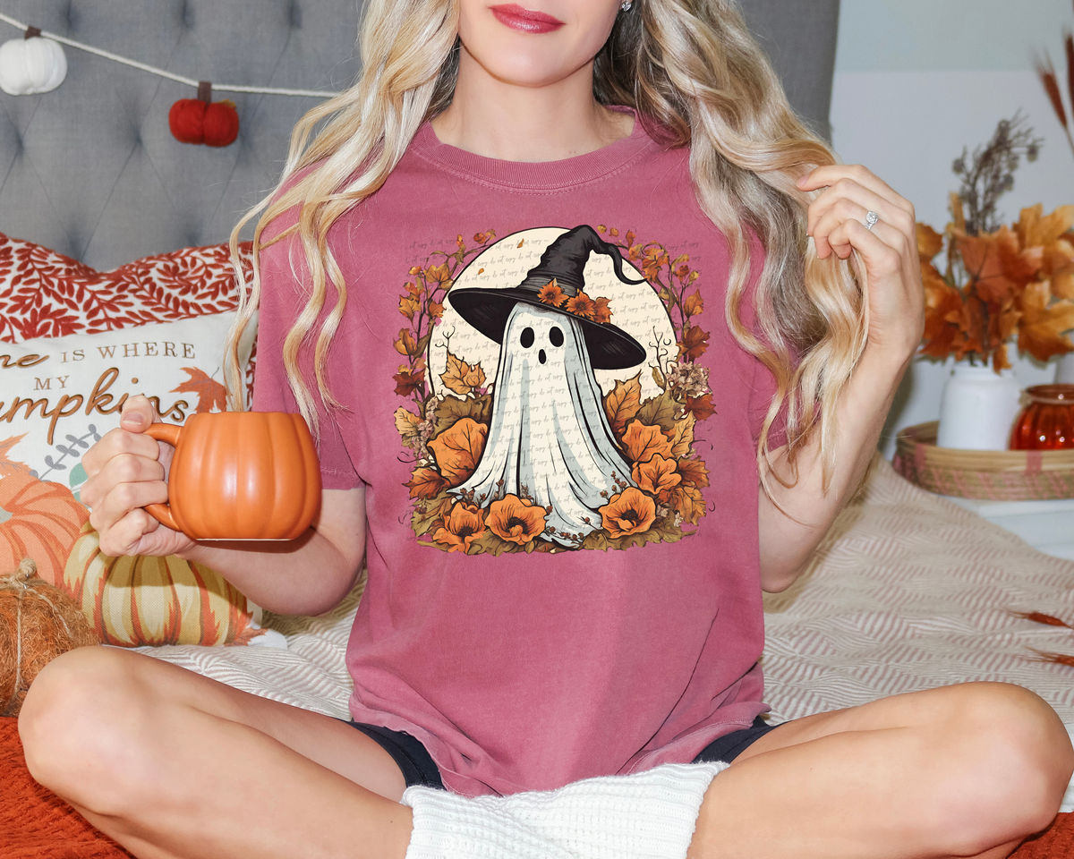 Fall Ghost Witch Hat 54209 DTF transfer