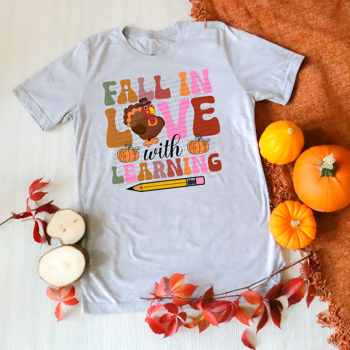 Fall In Love With Learning Pencil 42330 DTF transfer