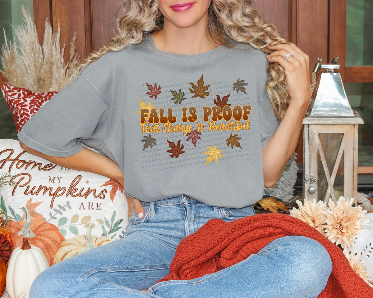 Fall Is A Proof  That Change l 51417 DTF transfer