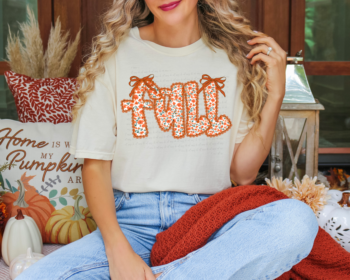 Fall Lace Floral 108870 DTF transfer