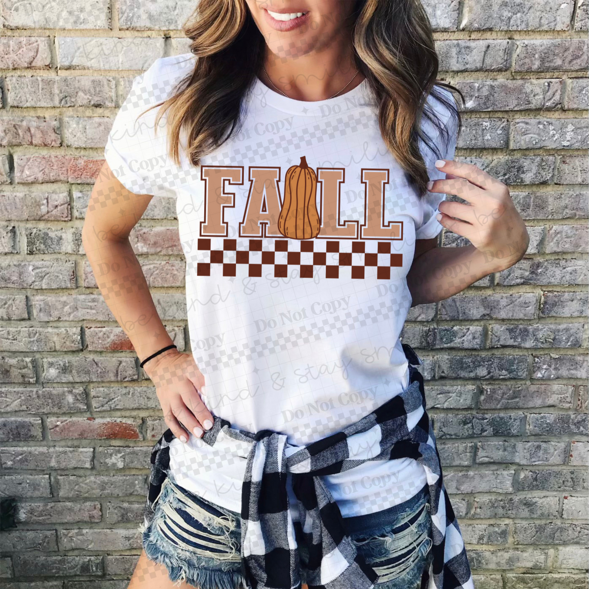 Fall checkered (CMLD) 107073 DTF transfer