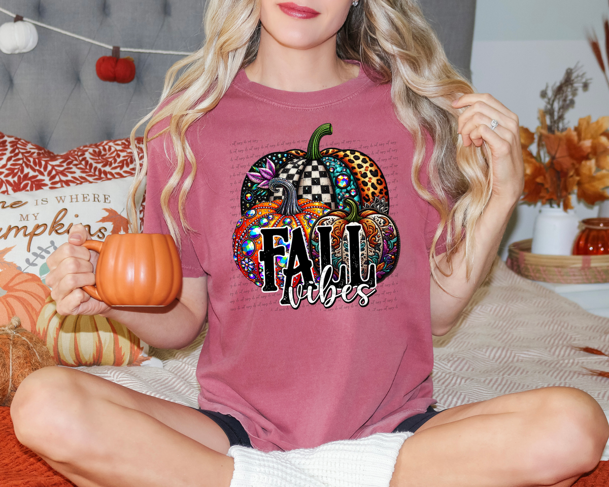 Fall Vibes Fancy Bling Pumpkins 54212 DTF transfer