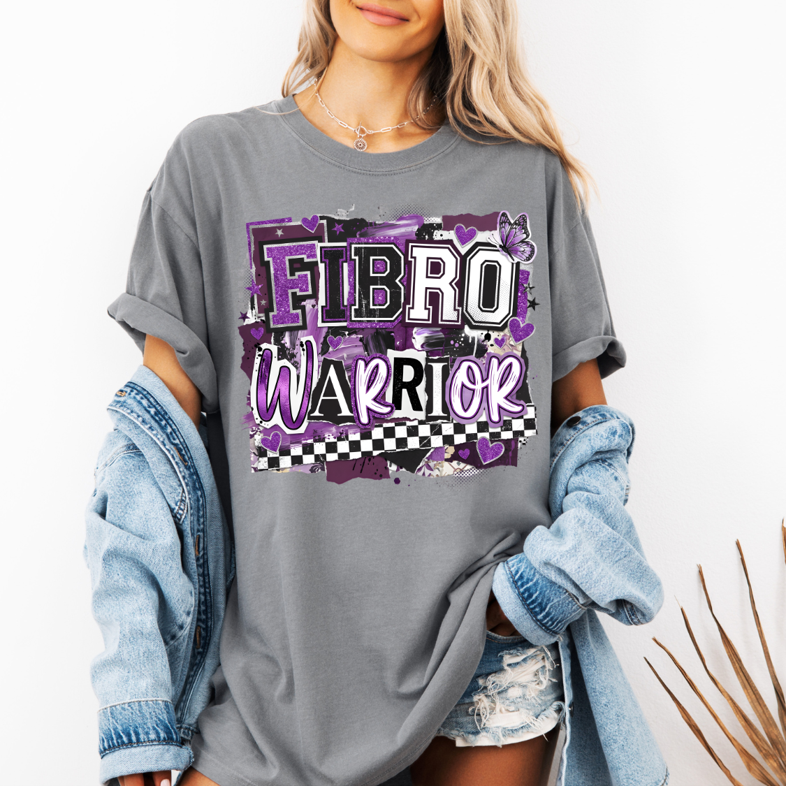 Fibro warrior magazine font (Parker) DTF Transfer