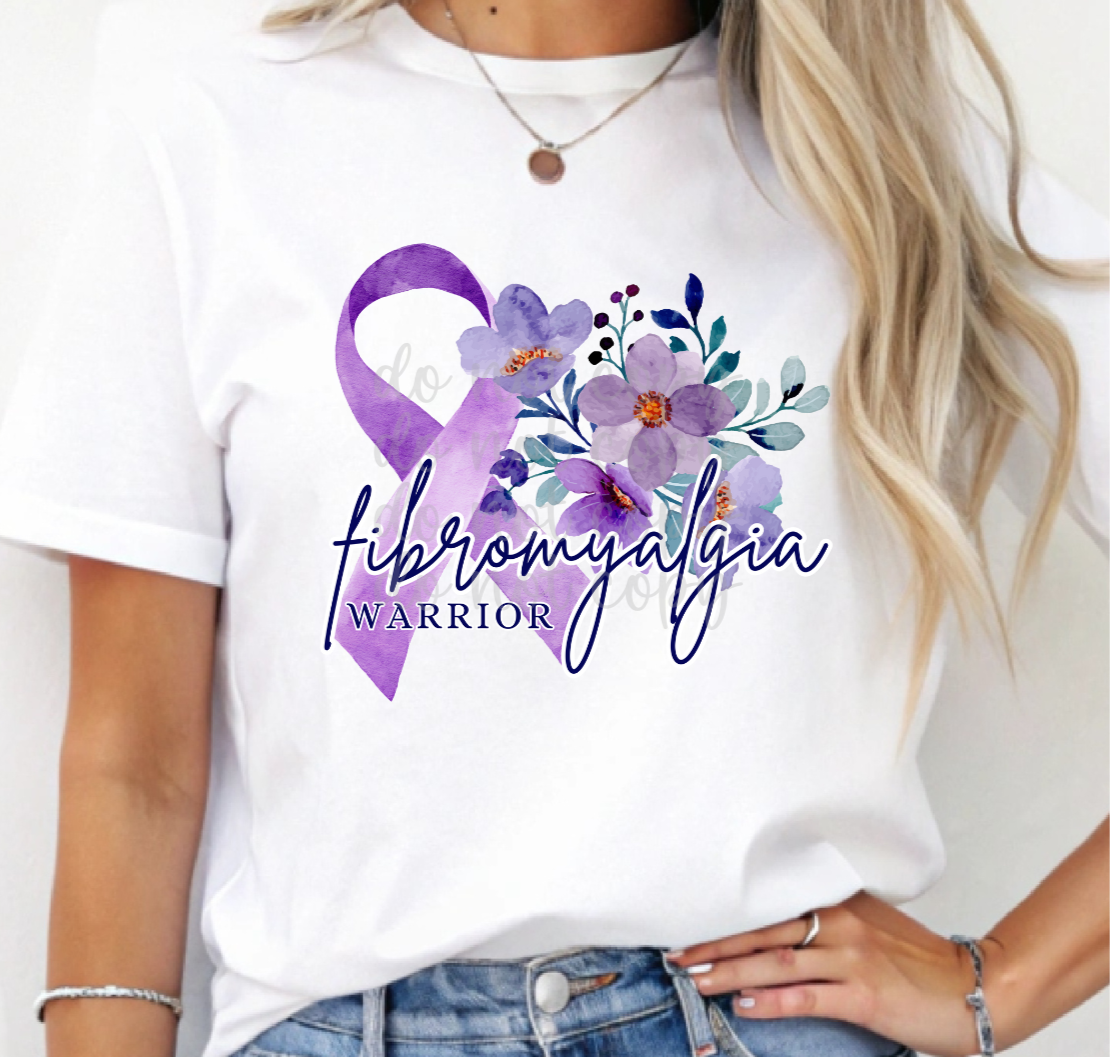 Fibromyalgia warrior Purple (Parker) 101030 DTF transfer