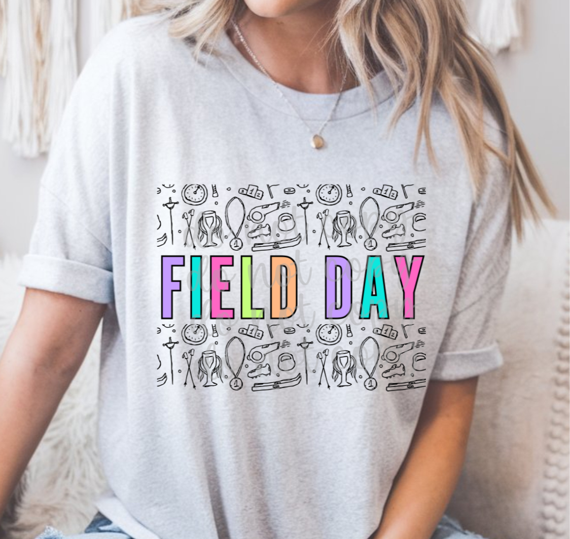 Colorful Field Day BLACK (Parker) 101719 DTF transfer