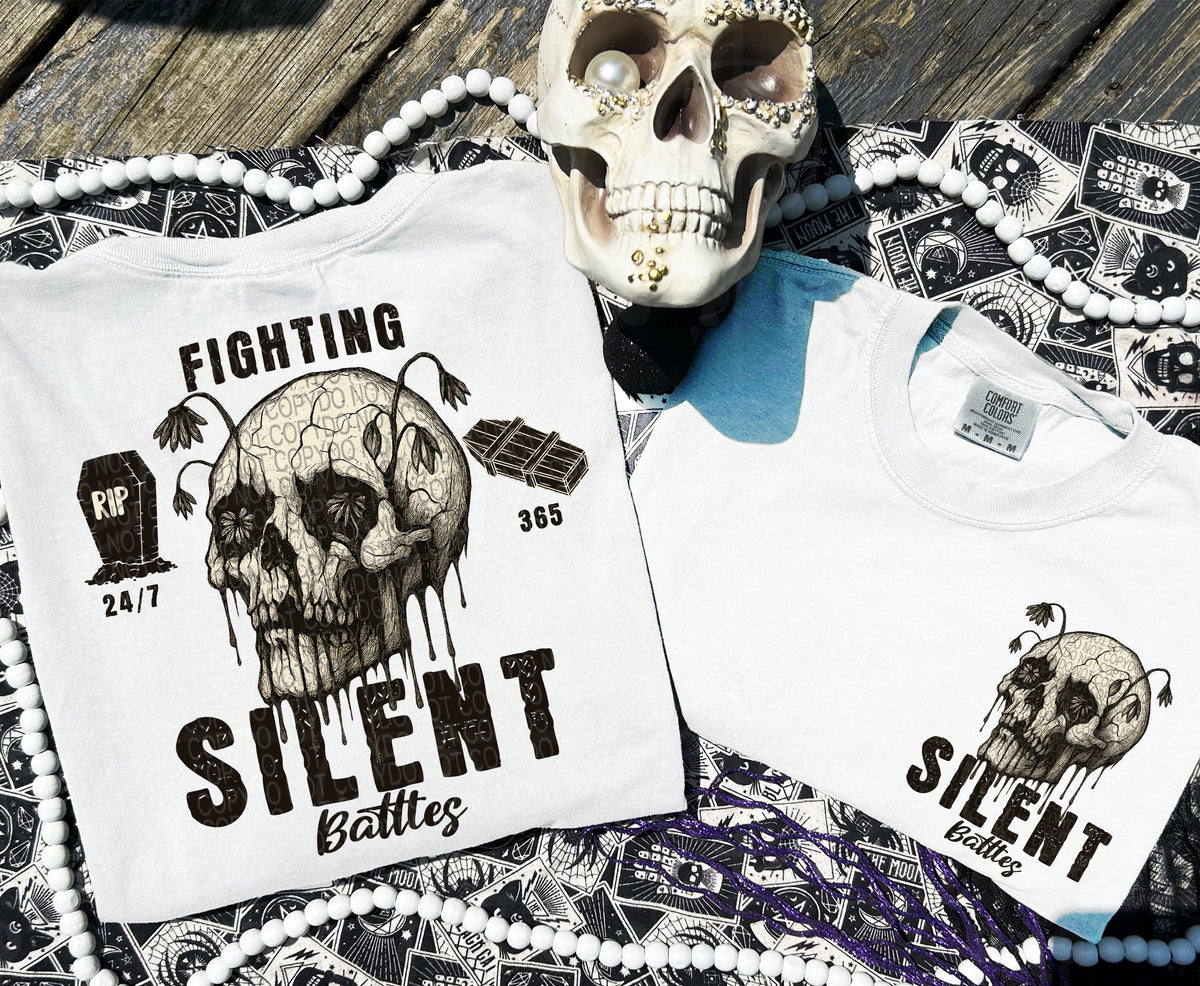 Fighting silent battles BACK (HW) 109457 DTF transfer