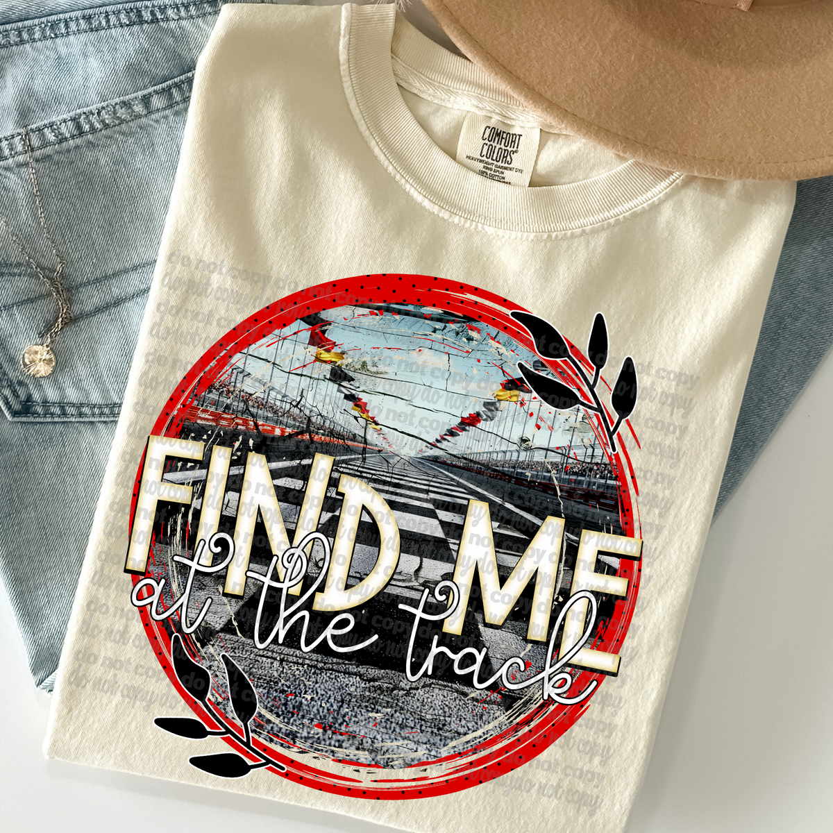 Find me at the track circle (TTD) DTF transfer