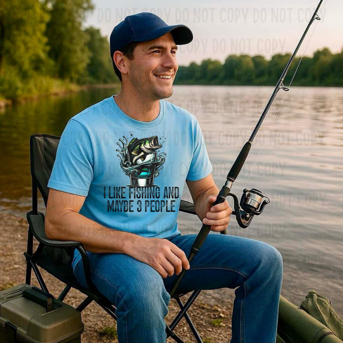 I like fishing and maybe 3 people 103777 DTF transfer