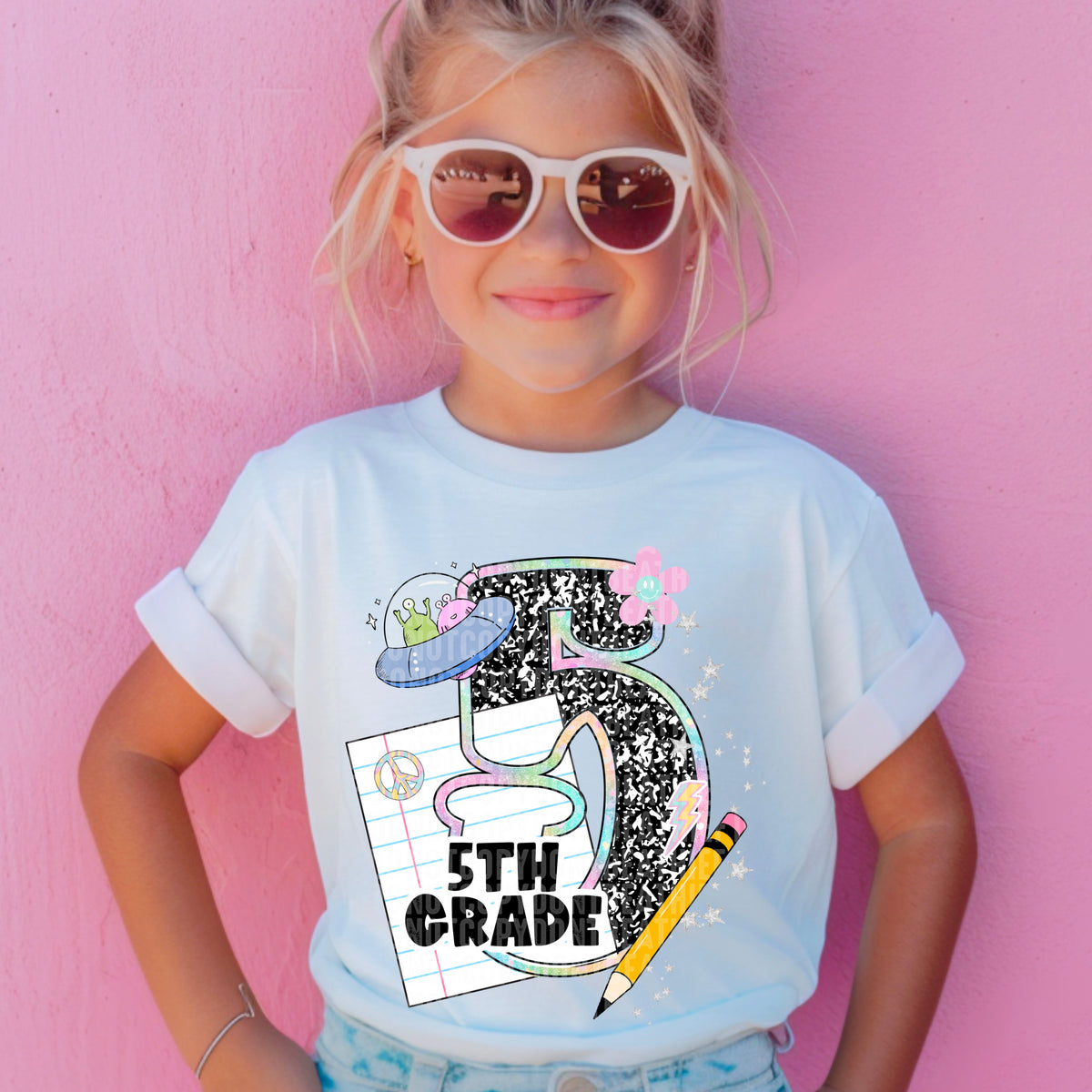 5th Grade Paper Pencil 104561 DTF transfer