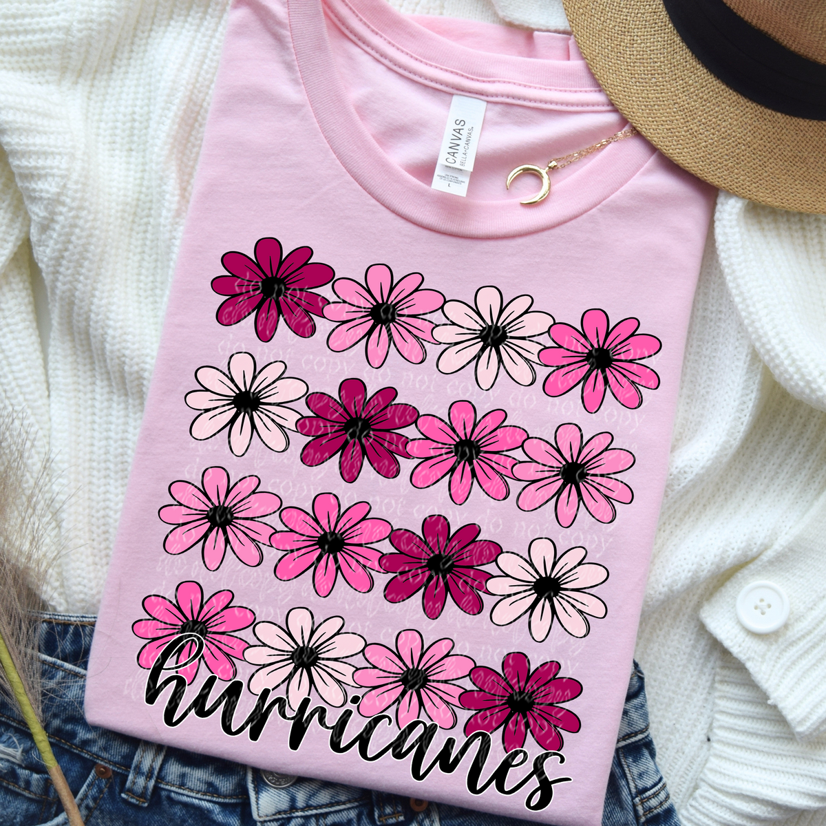 Hurricanes Floral (TTD) 82153 DTF transfer