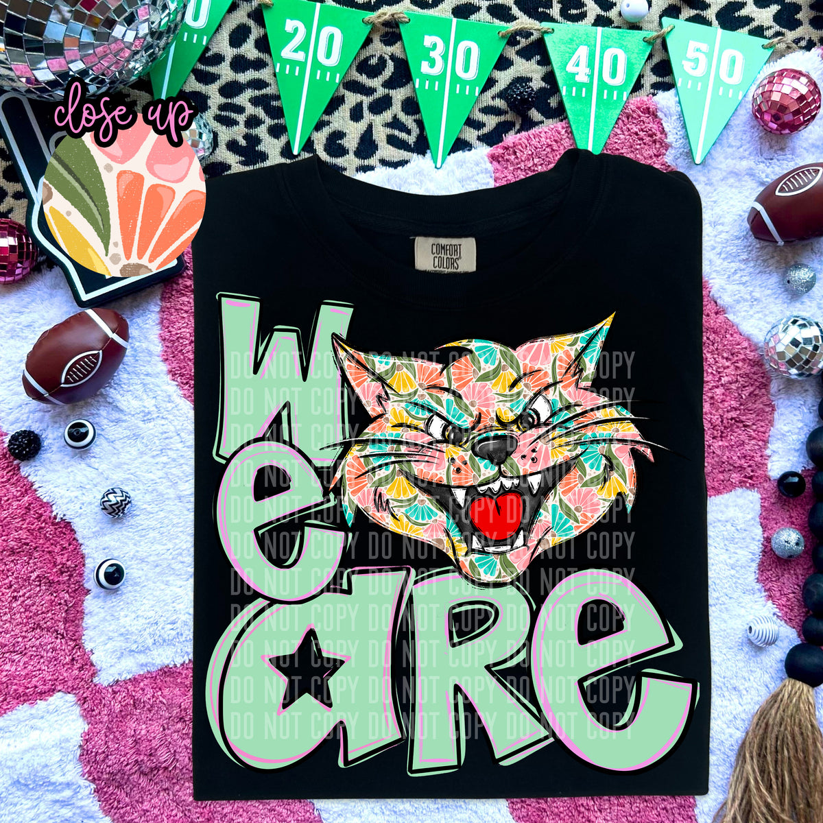 We Are Wildcats Florals 57971 DTF transfer