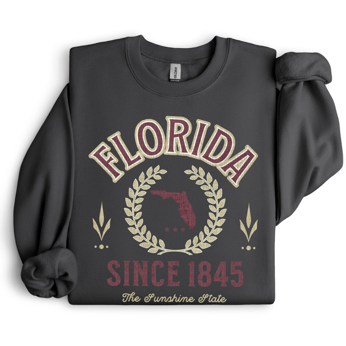 Florida Varsity Letters MAROON and SAGE 105169 DTF transfer