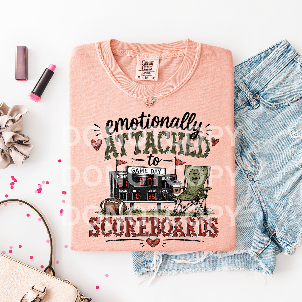 Football emotionally attached to scoreboards (CSG) DTF Transfer