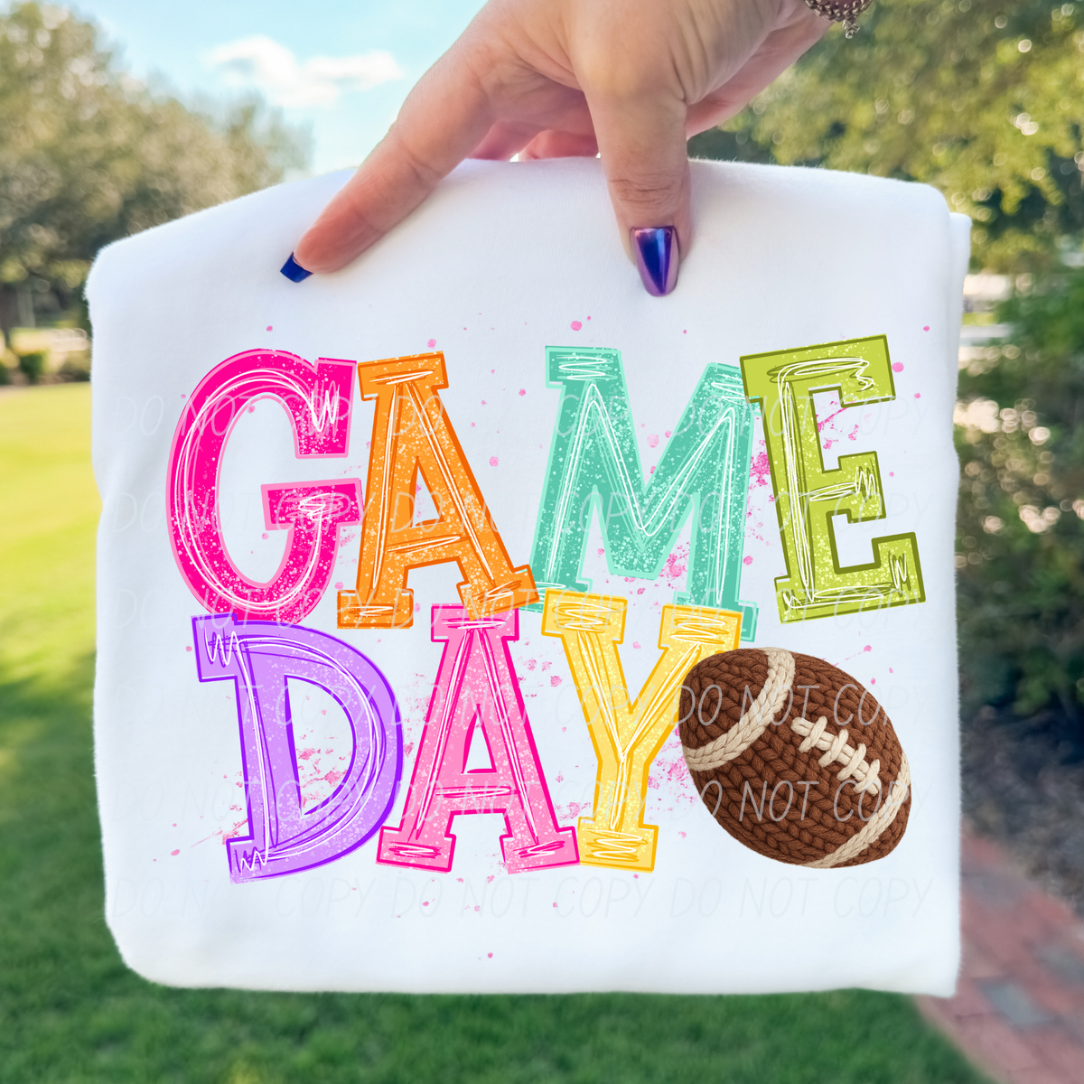 football 2 bright game day (city) DTF transfer