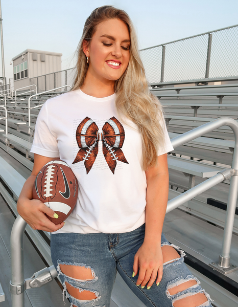 Football Bow Brown 54967 DTF transfer