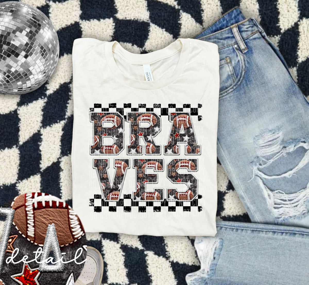 Football Braves 63678 DTF transfer