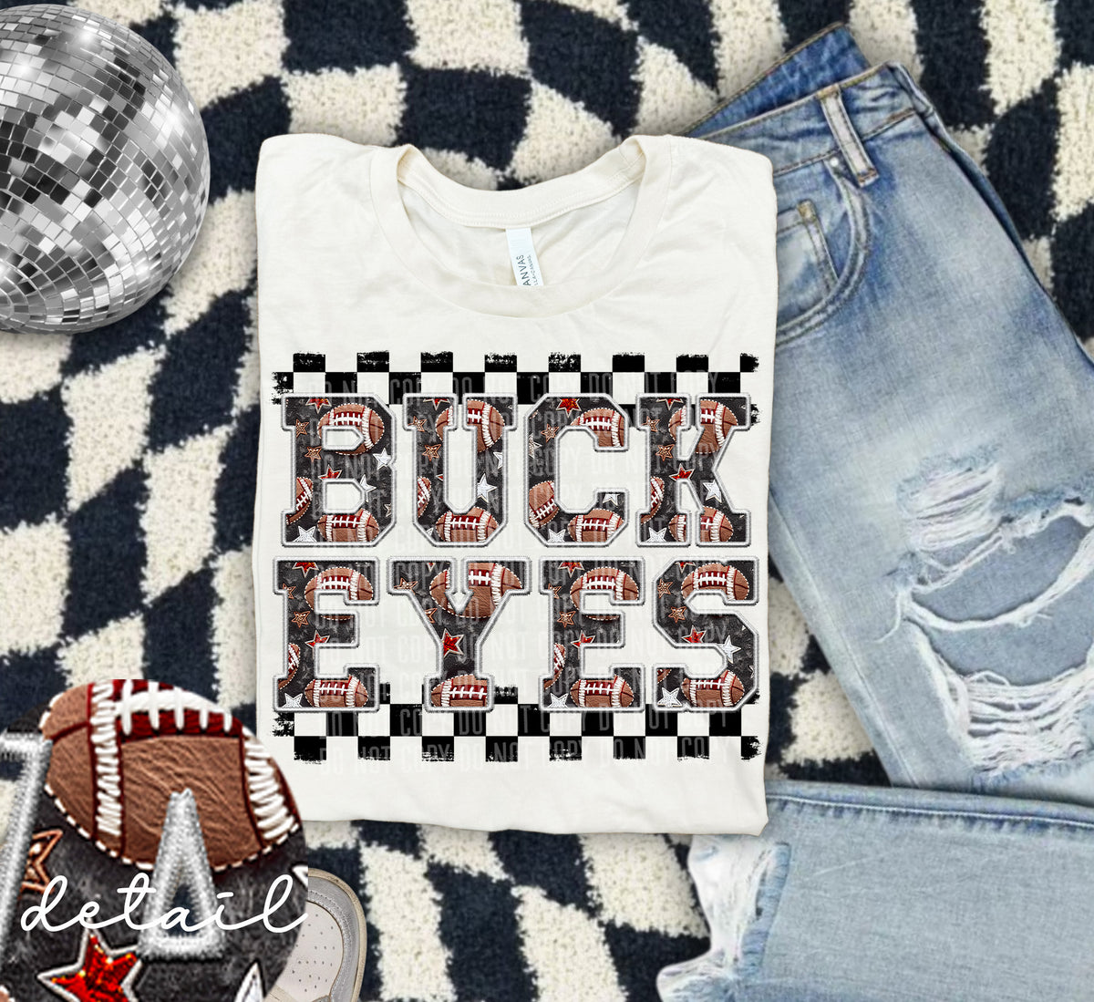 Football Buckeyes 63681 DTF transfer