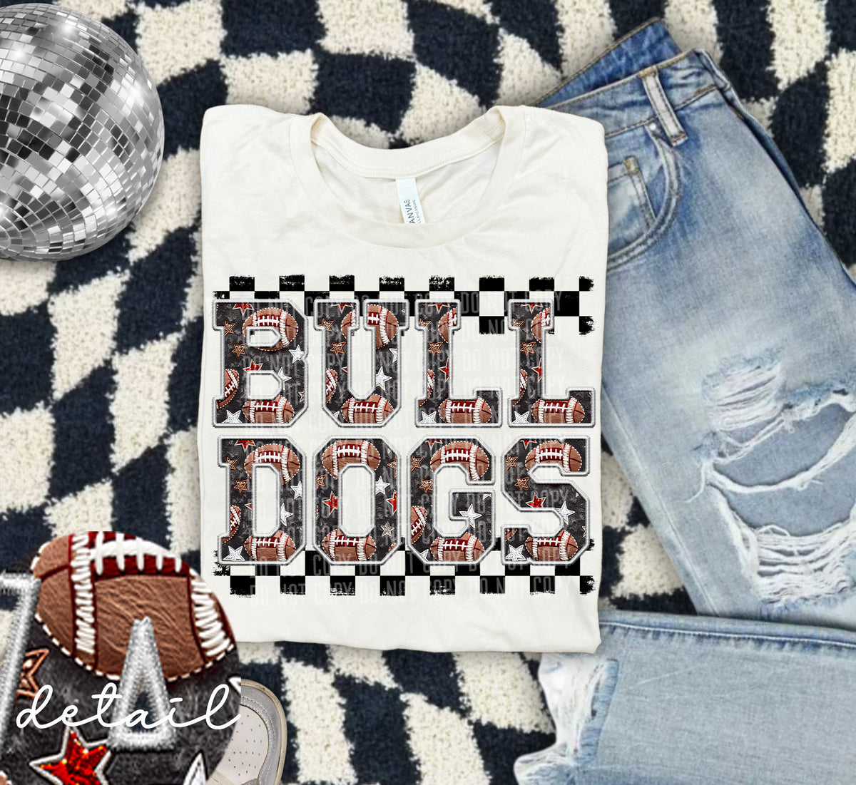 Football Bulldogs 63682 DTF transfer