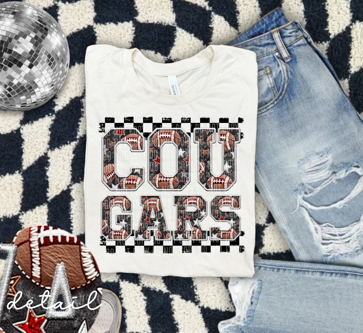 Football Cougars 63689 DTF transfer