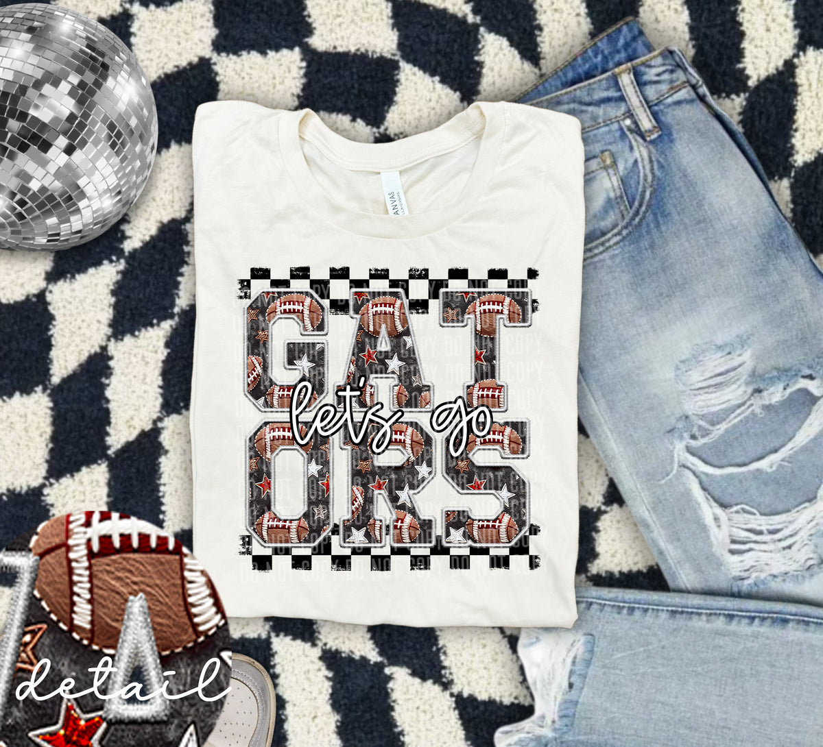 Let's Go Gators Football 63749 DTF transfer