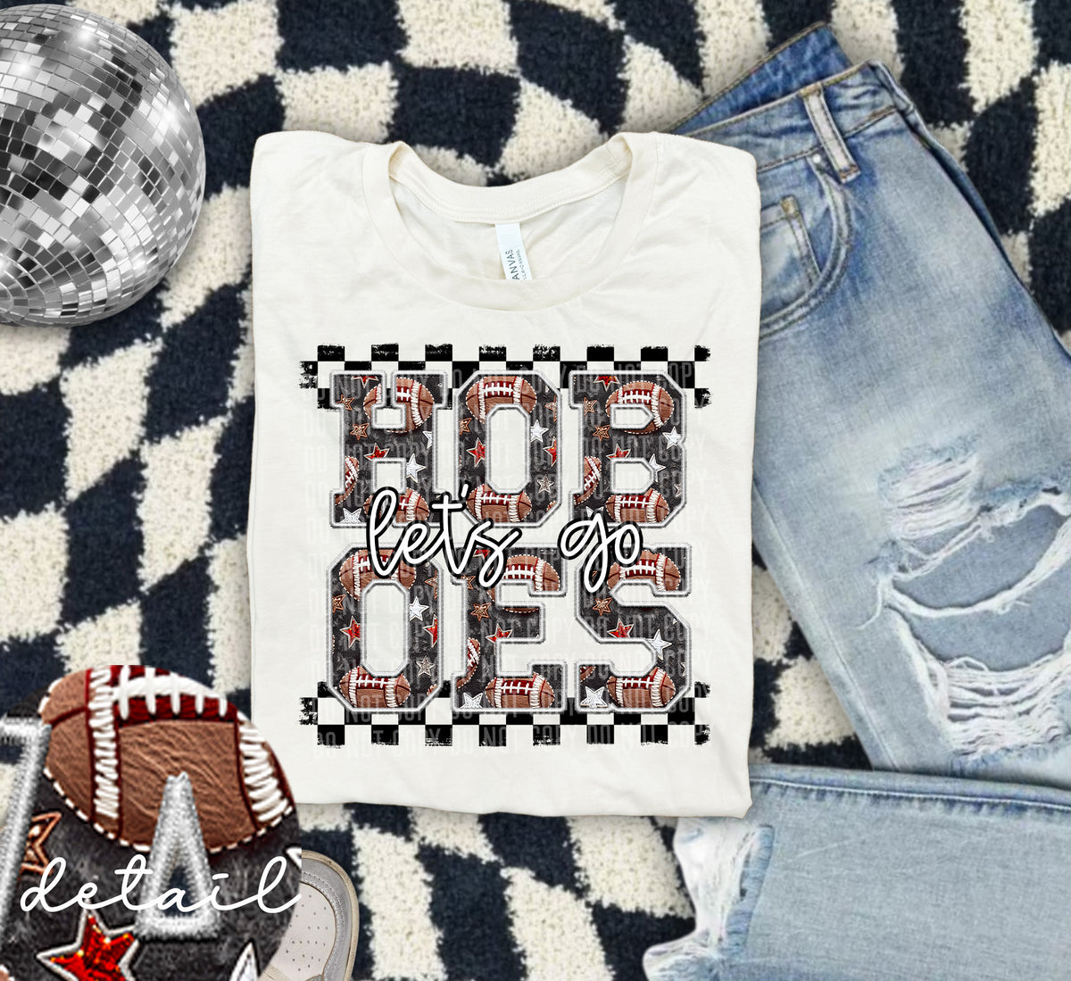 Let's Go Hoboes Football 63755 DTF transfer