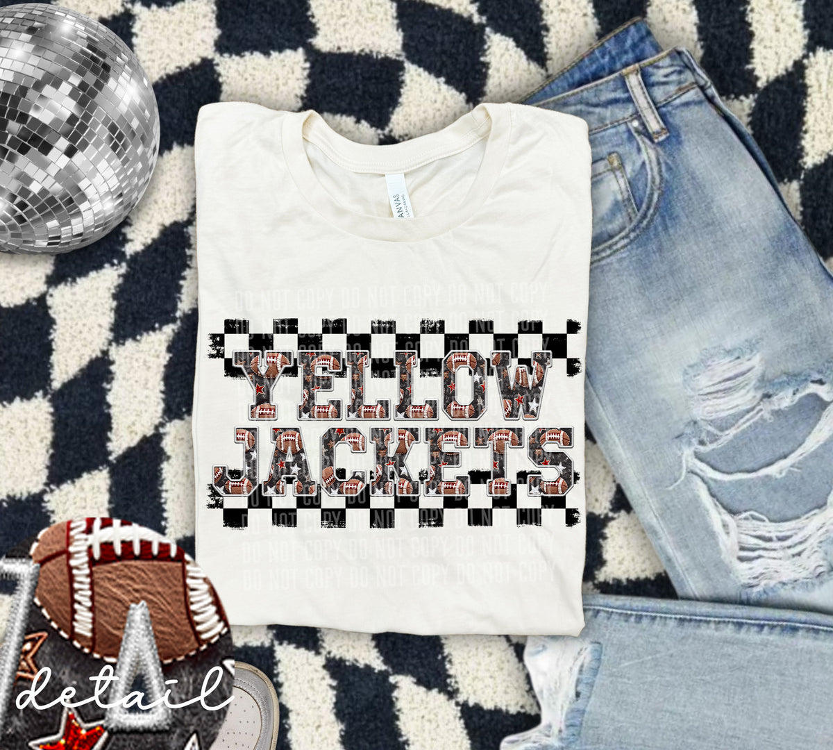 Football Yellowjackets 63855 DTF transfer