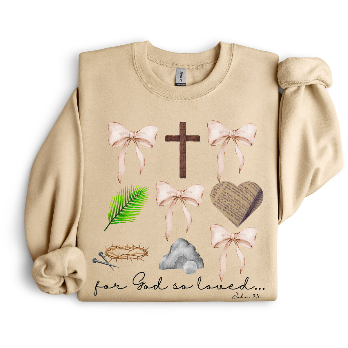 For God so loved the world DTF transfer