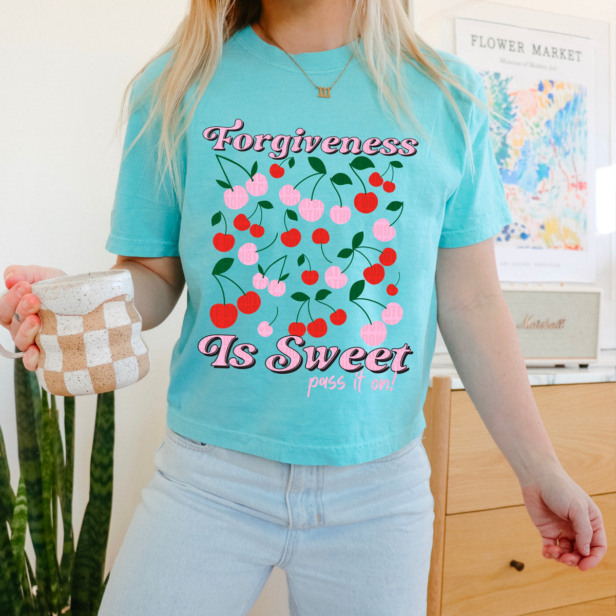 Forgiveness is sweet cherries 103814 DTF transfer