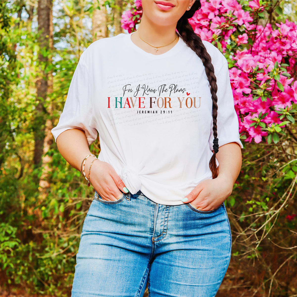 For I Know The Plans I Have For You Jeremiah 29:11 76514 DTF Transfer