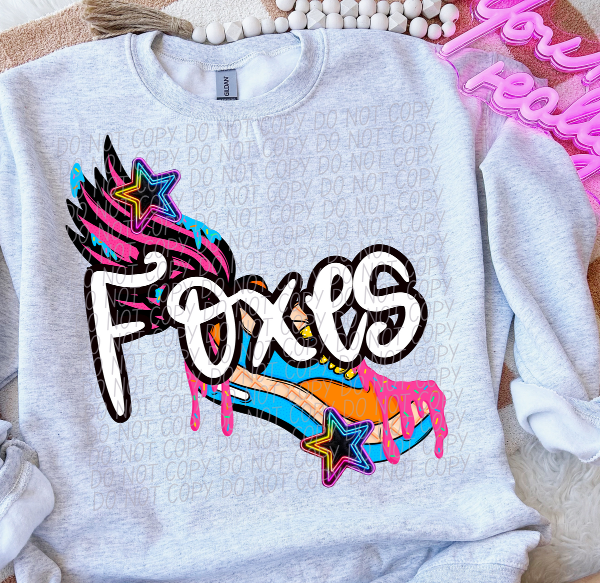 Foxes Drip Track (City) 103049 DTF transfer