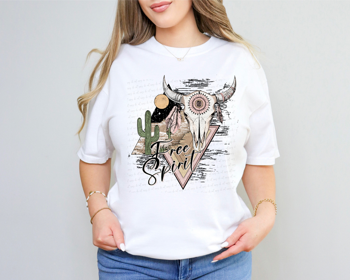 Free Spirit Boho Skull 116299 DTF Transfer