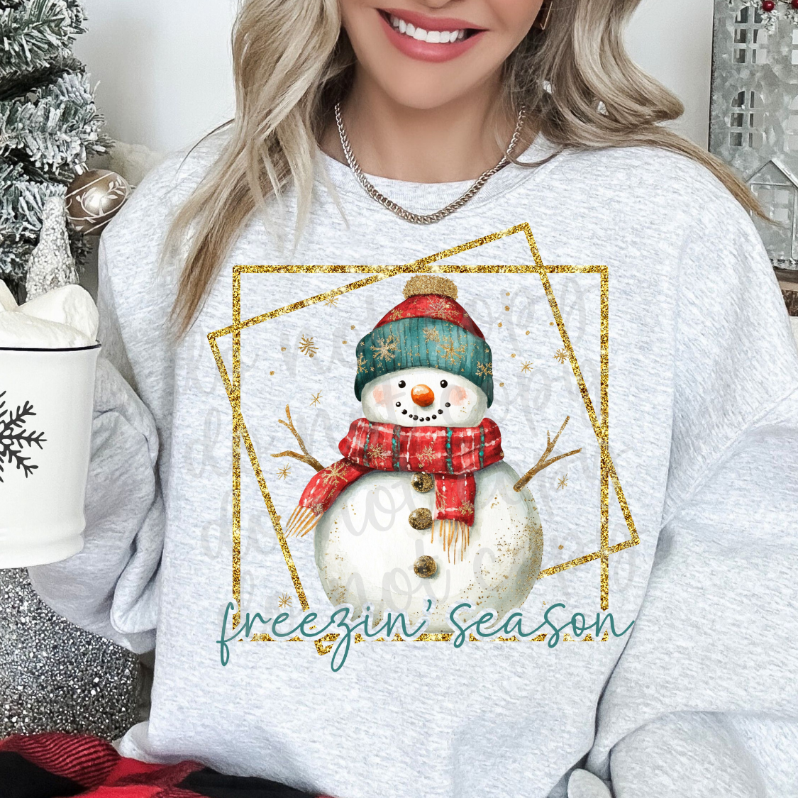 Freezin' season snowman (Parker)  DTF Transfer