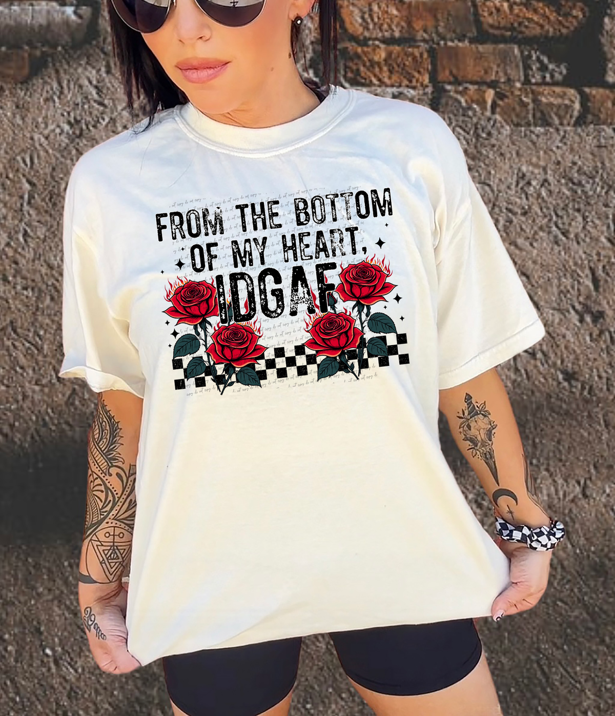 From The Bottom Of My Heart IDGAF 66092 DTF transfer