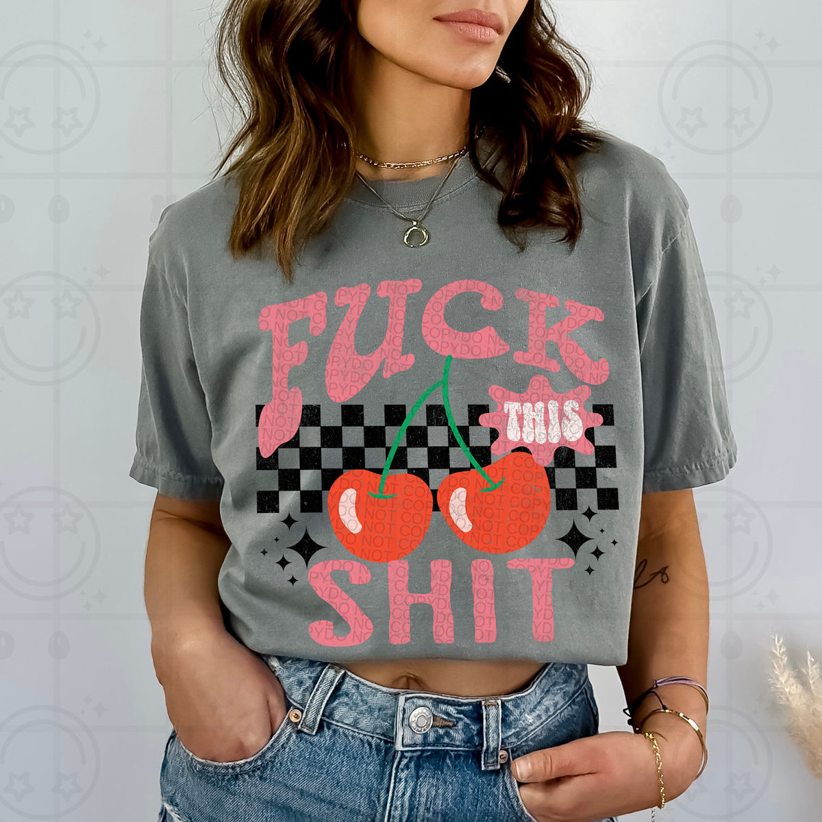 Fuck this Shit Grunge (HW) 101820 DTF transfer