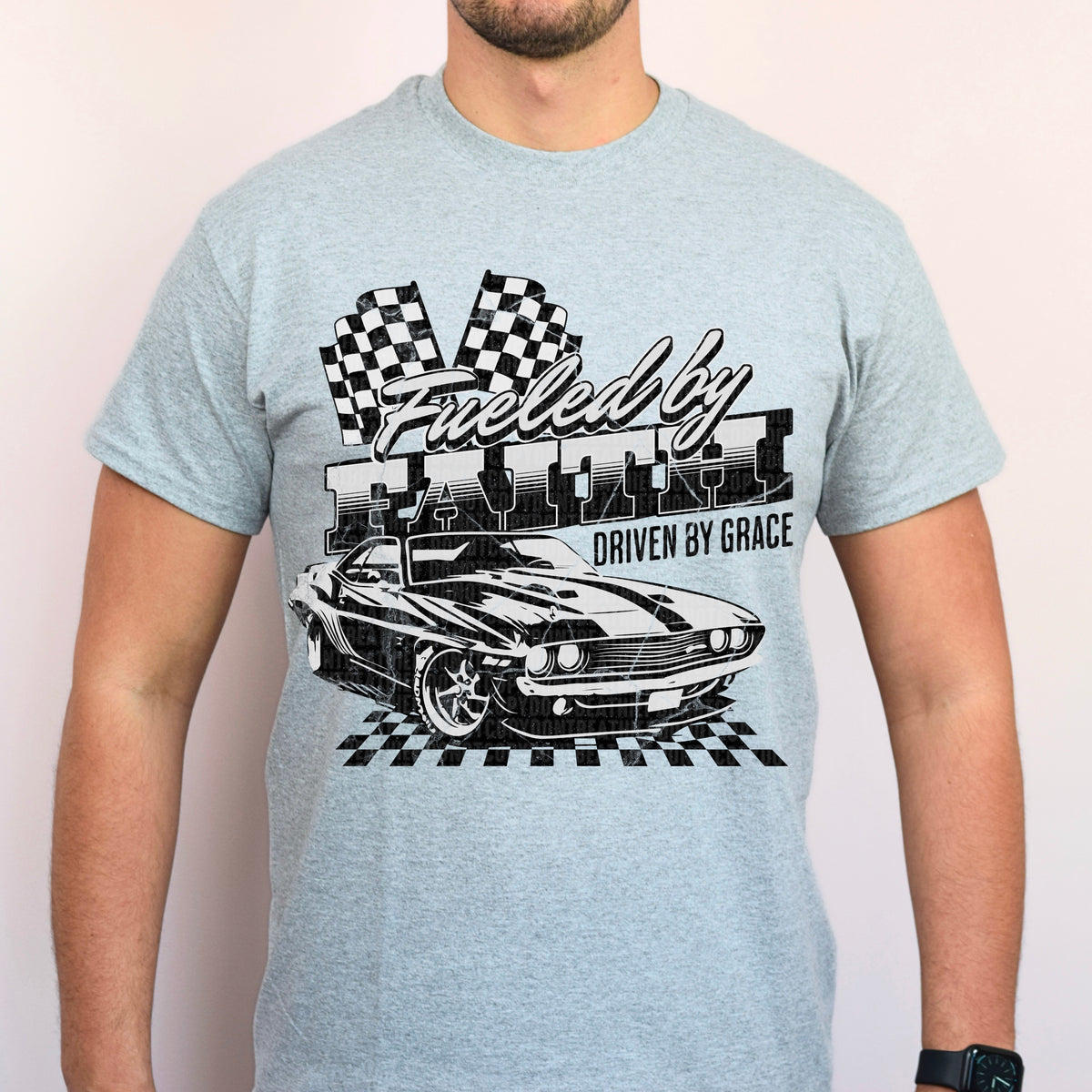 Fueled By Faith Driven By Grace 104335 DTF transfer