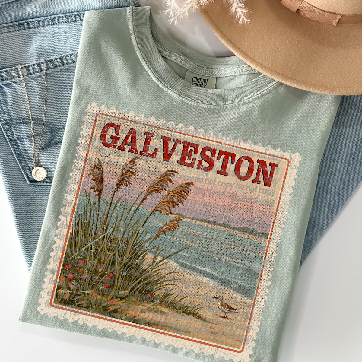 Galveston Stamp (TTD) 102206 DTF transfer