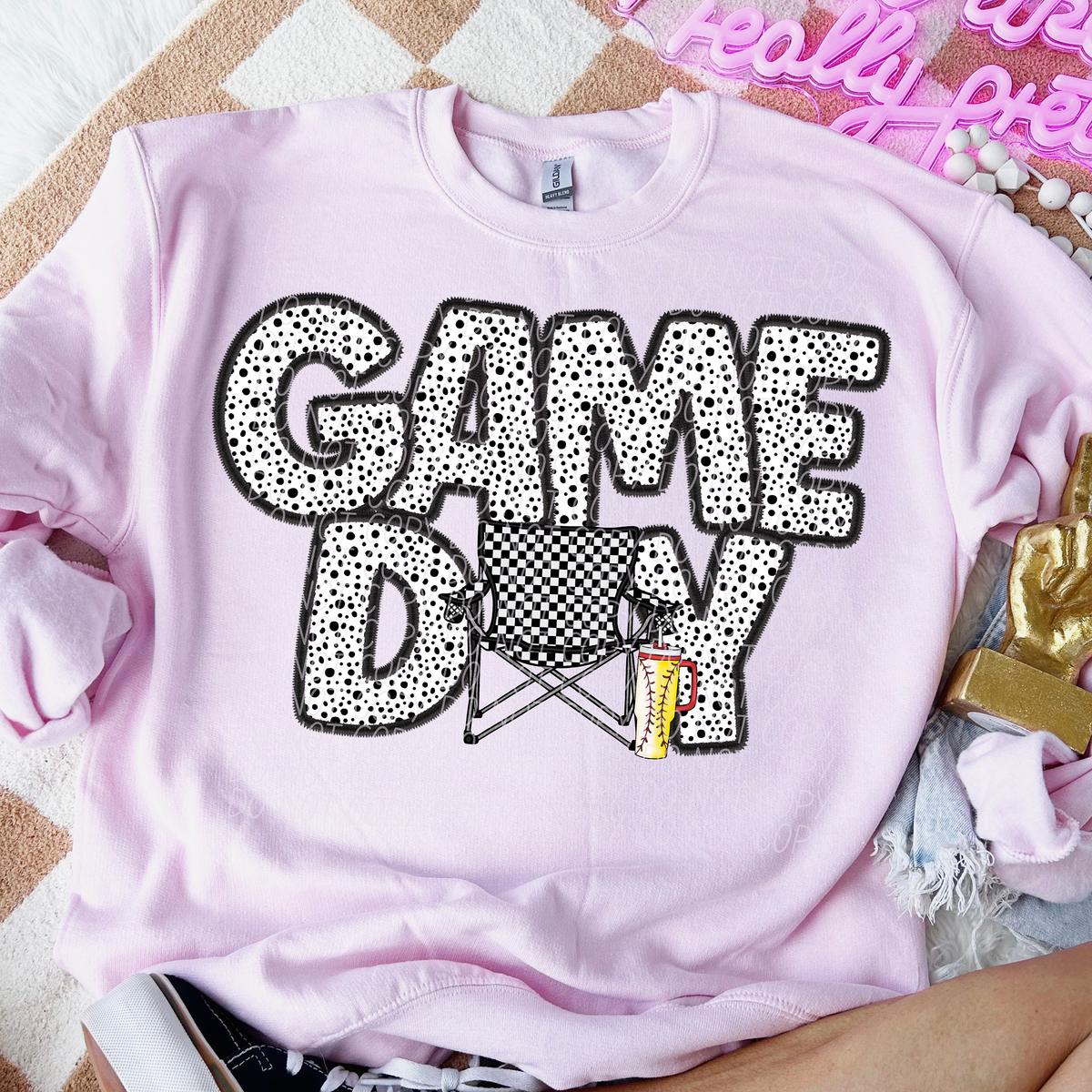 Game Day Chair Both Dotted 66169 DTF transfer
