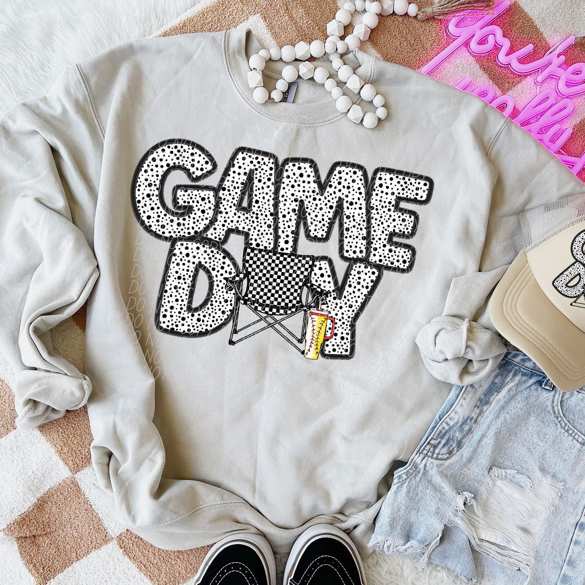 Game Day Chair Both Dotted 66169 DTF transfer
