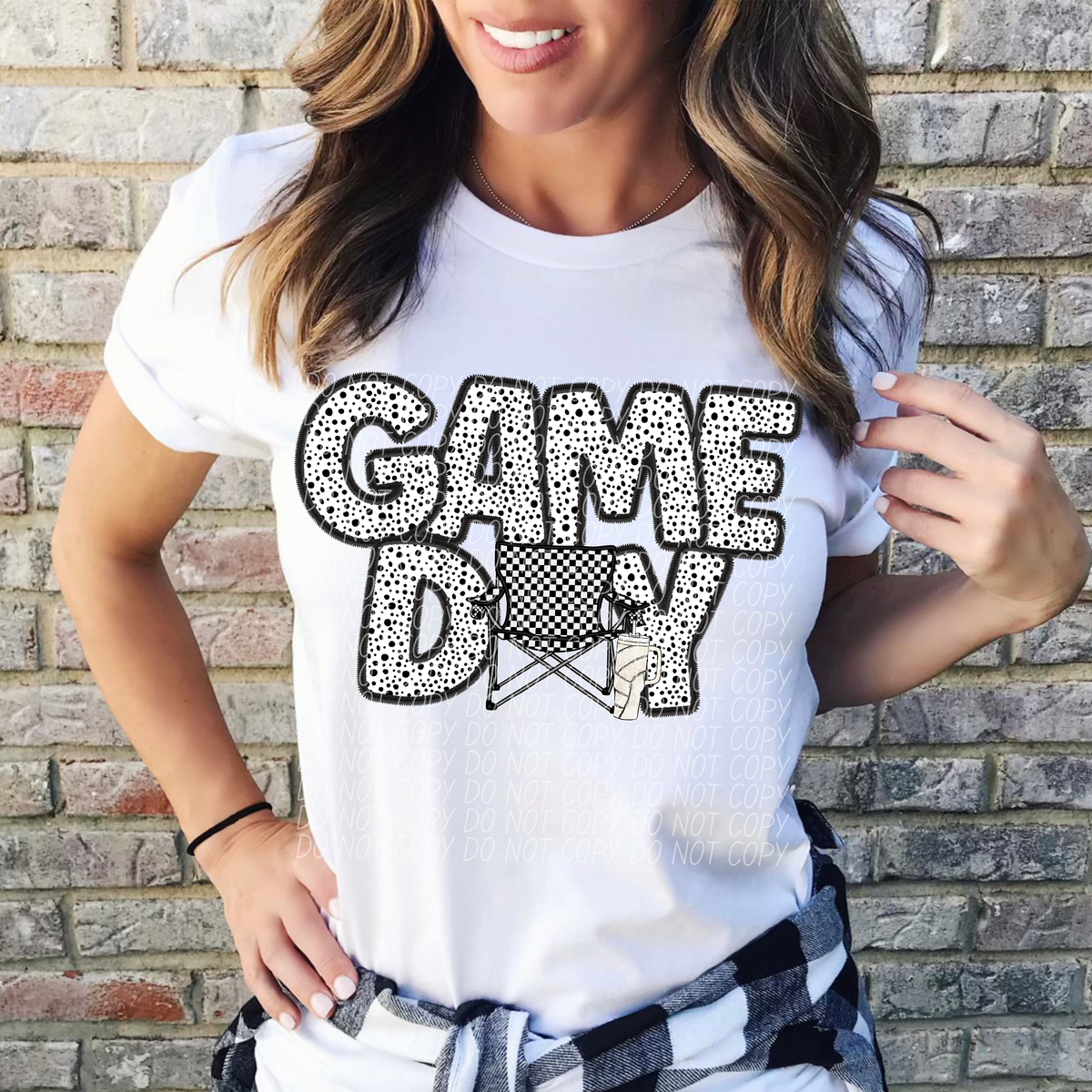 Game Day Chair Volleyball Dotted 66171 DTF transfer