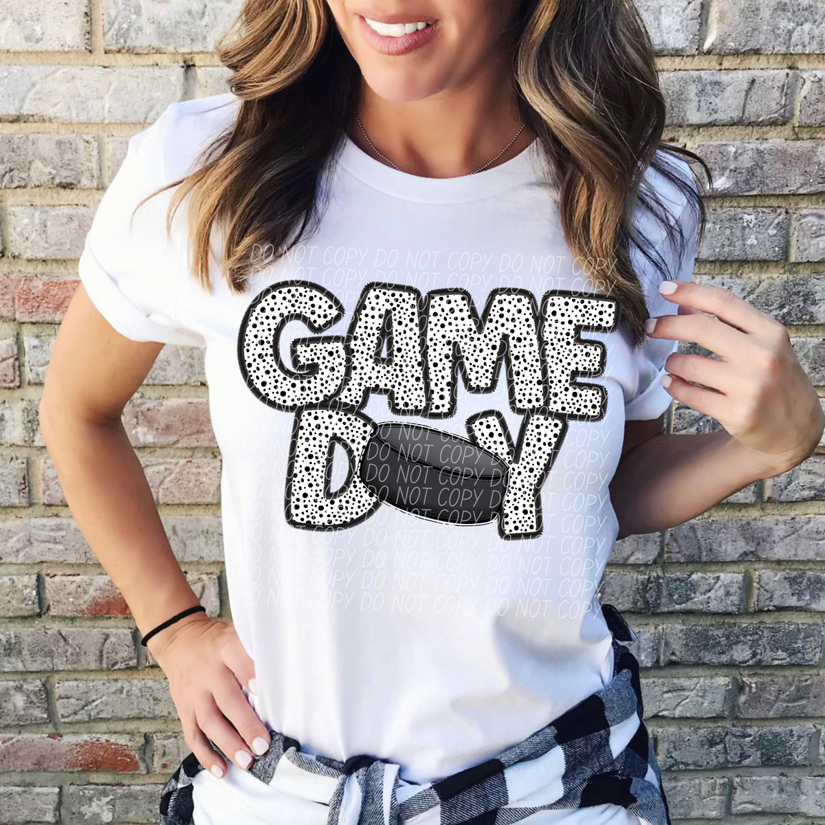 Game Day Hockey Puck Dotted 66178 DTF transfer