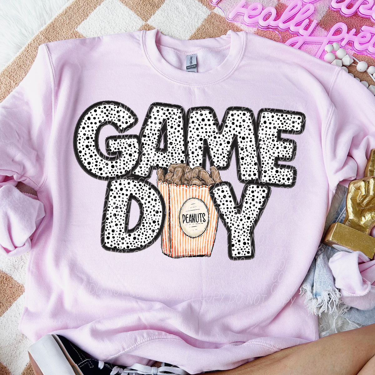 Game Day Peanuts Dotted 66179 DTF transfer